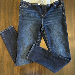 Girl's Wonder Nation Denim Jegging XXL18 with ribbed tie waist